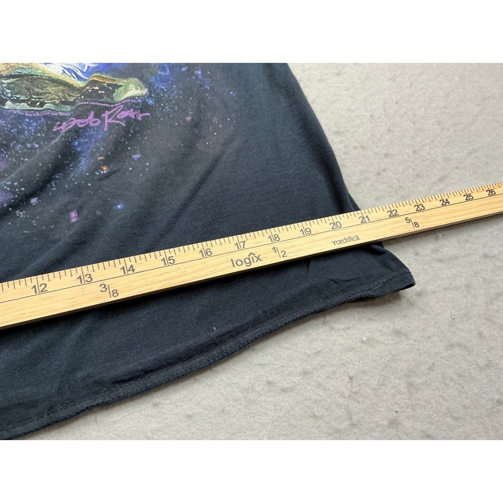 Bob Ross T Shirt Space Galaxy Graphic Art Black Large Mens Short Sleeve Tee - Picture 7 of 8